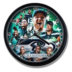 Seattle Seahawks Super Bowl LX champions Clock NEW